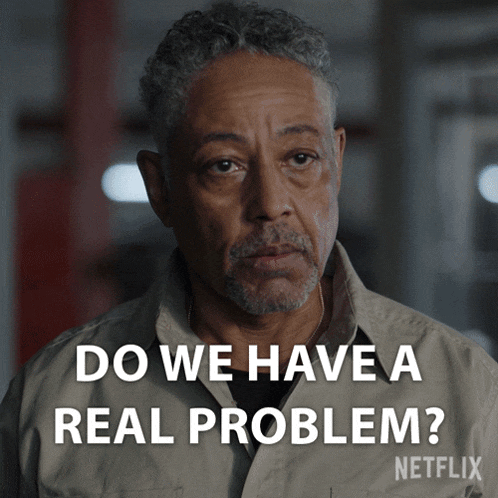 Do We Have A Real Problem Leo Pap GIF - Do We Have A Real Problem Leo Pap Giancarlo Esposito GIFs