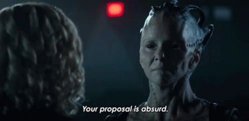 Your Proposal Is Absurd Borg Queen GIF - Your Proposal Is Absurd Borg Queen Annie Wersching GIFs