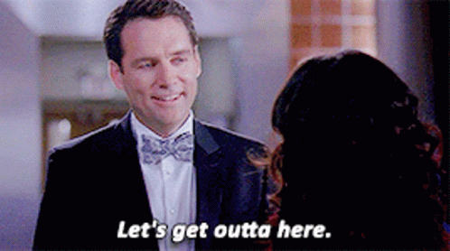 Greys Anatomy Lets Get Outta Here GIF