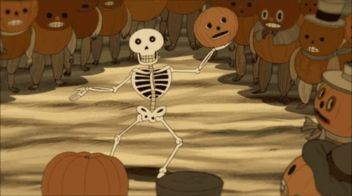 Halloween Pumpkin GIF - Halloween Pumpkin Skeleton GIFs