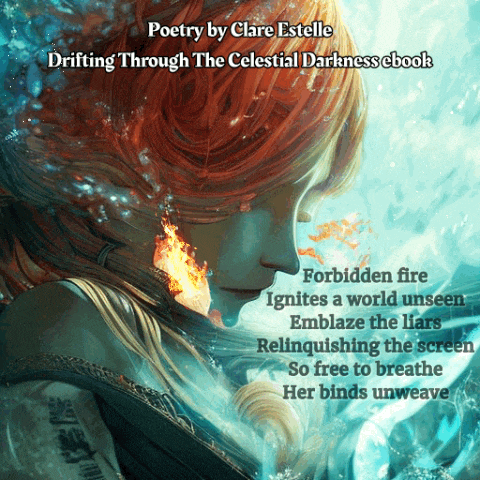 poetry by claire estelle drifting through the celestial darkness ebook