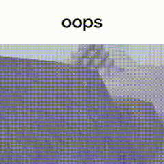 a picture of a whale with the word oops on the bottom