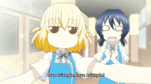 Love Triangle Anime GIF - Love Triangle Anime Dfrag GIFs