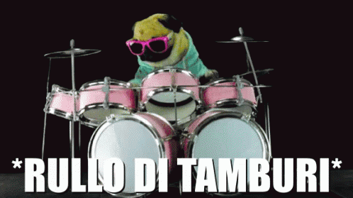 Tamburo Tamburi Batteria Batterista Attesa Souspance Attesa Aspetta Rullo Di Tamburi Carlino GIF - Drumroll Drums Roll GIFs