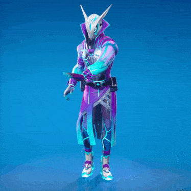 a video game character with a helmet and a gun