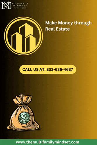 a poster that says make money through real estate on it