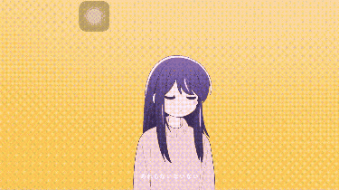 a pixel art of a girl on a pink and yellow checkered background