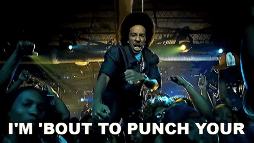 I'M 'Bout To Punch Your Lights Out Ludacris GIF - I'M 'Bout To Punch Your Lights Out Ludacris Move Bitch Song GIFs