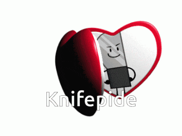 a heart shaped mirror with a slice of pie and a knife inside