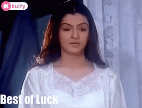 Best Of Luck Good Luck GIF - Best Of Luck Good Luck Aarti Agarawal GIFs