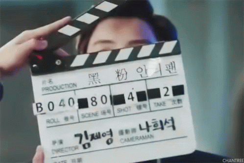 찬열 레디액션 액션 슬레이트 촬영 엑소 GIF - Chanyeol Acting Camera Action GIFs