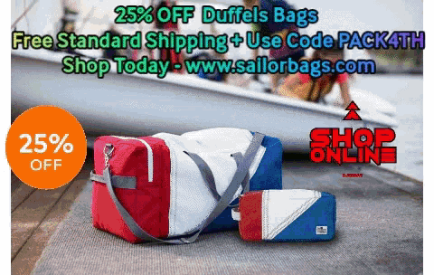 Sailor Duffel Bag Shop Online GIF - Sailor Duffel Bag Shop Online Discounted GIFs