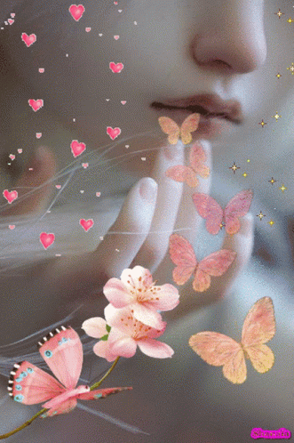 Beautiful Hearts GIF - Beautiful Hearts Butterfly GIFs