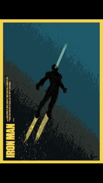 a movie poster for the movie iron man