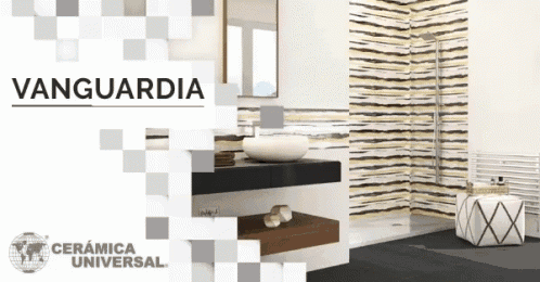 a vanguardia ceramica universal bathroom with a sink