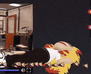 a video of a cartoon character laying on the floor with the number 2 on the bottom right