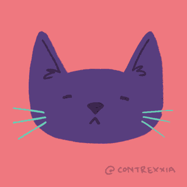 a drawing of a dog 's face with the name contrexxia written below it