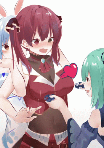 Hololive Anime GIF - Hololive Anime Heart Beating Out Of Chest GIFs