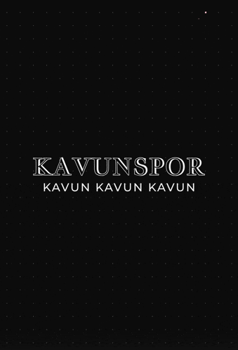a black background with white dots and the words kavunspor on it