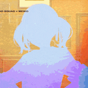 a drawing of a girl with the words ad squad x meiko on the bottom