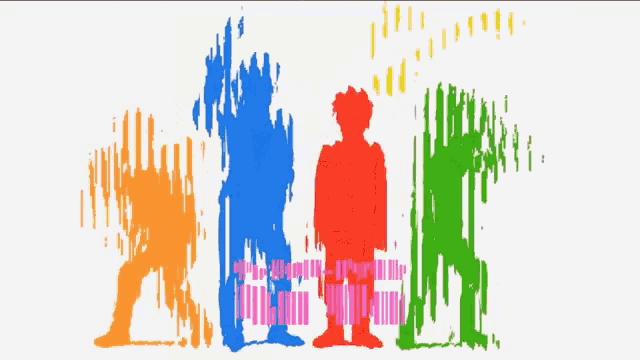 a colorful silhouette of a person with the word ' silhouette ' below them