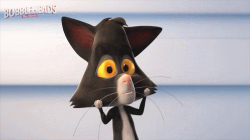 Shocked Purrbles Mccat GIF - Shocked Purrbles Mccat Bobbleheads The Movie GIFs