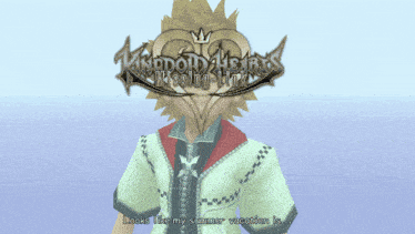 kingdom hearts missing link looks like my summer vacation is written on the screen