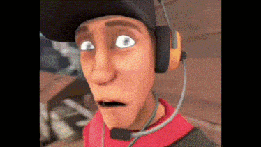 a cartoon character is wearing headphones and a microphone .