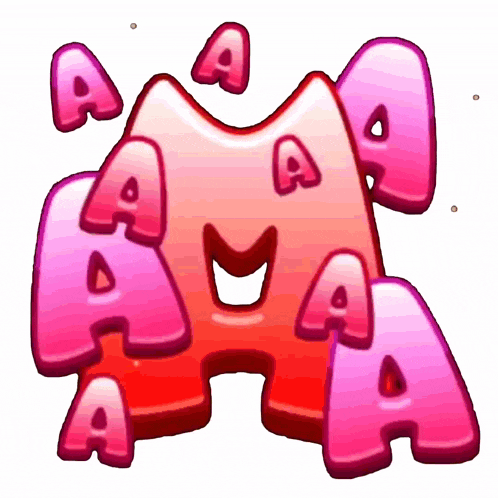 the letter a is surrounded by other letters