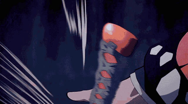 a cartoon drawing of a person holding a sword with the word samurai on it