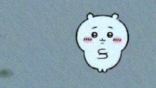 a cartoon drawing of a white bear with a surprised look on its face .