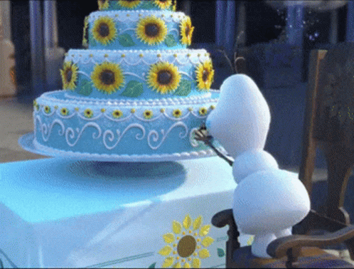 Frozen Fever Olaf GIF - Frozen Fever Olaf Im Not Eating Cake GIFs