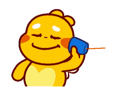 a cartoon character is talking on a cell phone with a heart coming out of his mouth .