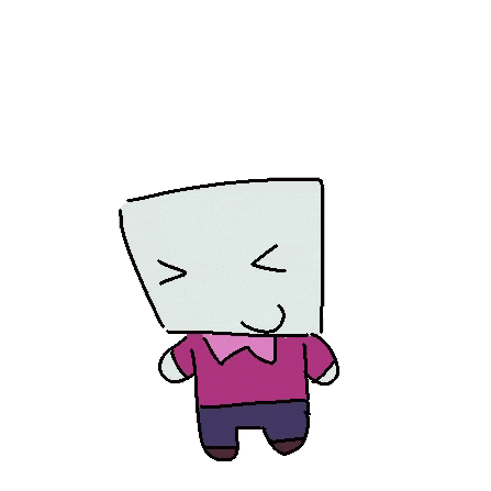 a cartoon character wearing a pink shirt and a bow tie