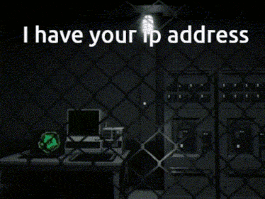 a computer with a smiley face on it and the words i have your ip address on the bottom