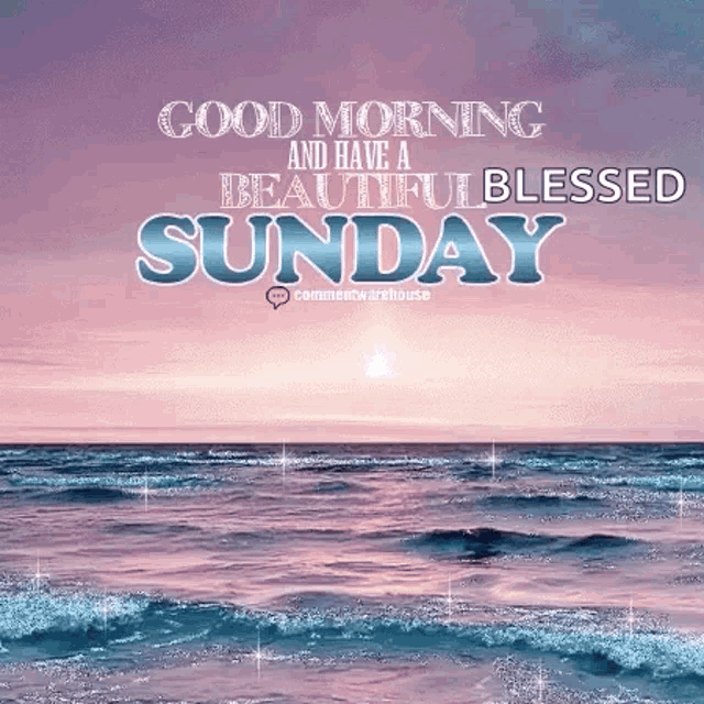 a good morning and have a beautiful blessed sunday greeting card