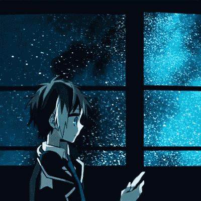 a person looking out a window with a blue sky in the background