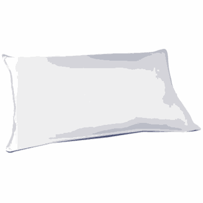 a white pillow with a zzz symbol on it