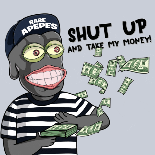 a cartoon of a man with a hat that says rare apes on it