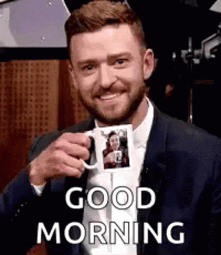 Justin Timberlake Coffee GIF - Justin Timberlake Coffee Good Morning GIFs