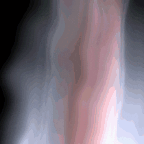 a painting of a person 's torso with a gray background