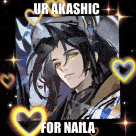 ur akashic for naila is written on a picture of a person