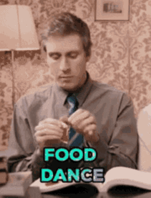 Foil Arms And Hog Food Dance GIF - Foil Arms And Hog Food Dance Food GIFs