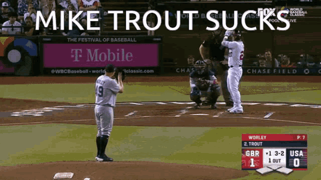 Mike Trout Vance Worley GIF - Mike Trout Vance Worley Strikeout GIFs
