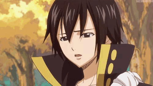 a close up of a person 's face in a fairy tail anime