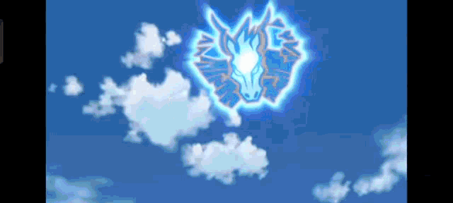 a drawing of a unicorn flying through the sky