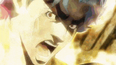 a close up of a cartoon character 's face