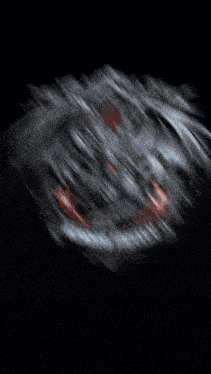 a light beam is coming out of a black background