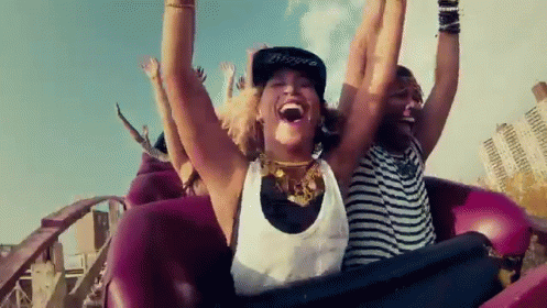 Xo GIF - Amusement Park Roller Coaster Fun GIFs
