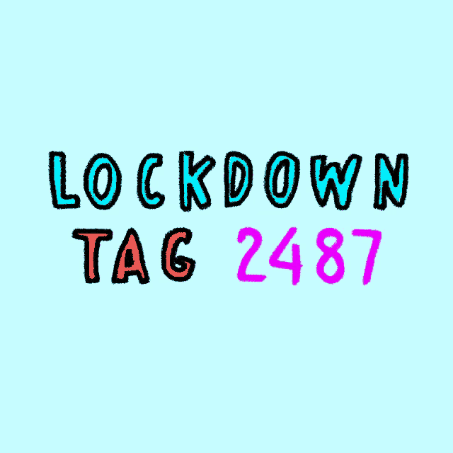 a blue background with the words " lockdown tag 2489 "